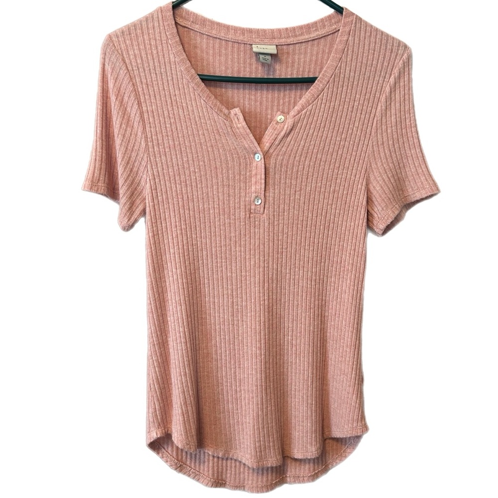 TARGET Women's Ribbed Pink Top